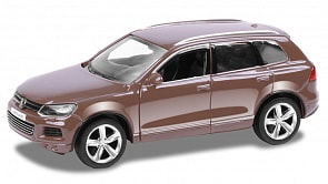 Металлическая инерционная машина RMZ City - Volkswagen Touareg, 1:32, коричневый матовый (RMZ City, 554019M(B)