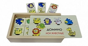 Деревянное домино – Мои животные (Рыжий кот, ИД-1475)