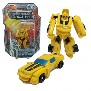 Робот-трансформер Звёздный защитник, 9 см., собирается в спортивный автомобиль, блистер (1toy, Т59374)