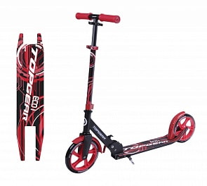 Самокат 2-х колесный, складной - Topgear ECO I, черно-красный (Topgear, Т59506)