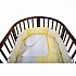 Комплект в кроватку Chepe for Nuovita - Tenerezza /Нежность, 6 предметов, бело-желтый  - миниатюра №2