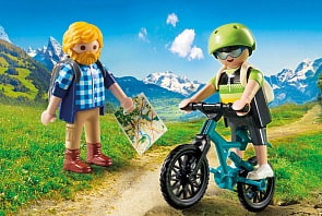 Игровой набор – Горноспасательная: Байкер и путешественник (Playmobil, 9129pm)