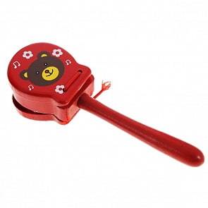 Деревянная игрушка - Кастаньеты (Мир Деревянных Игрушек, Д219)