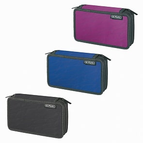 Пенал из серии Wild Print с 2 молниями, 23 предметами в комплекте, 3 цвета (Herlitz, 10432078)