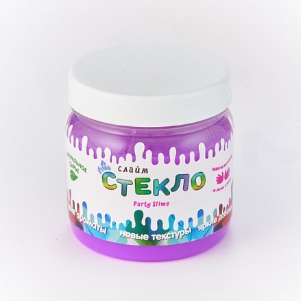 Слайм – Стекло Party Slime неон фиолетовый, 400 грамм 