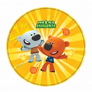 Набор бумажных тарелок - Мими Мишки, 18 см, 6 штук (Веселый праздник, TR-MMM-18-6sim)
