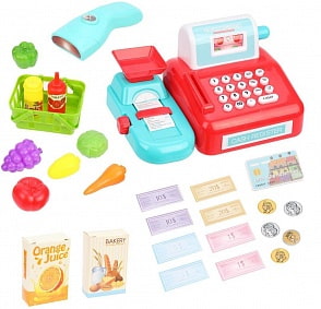Игровой набор - Магазин, касса с аксессуарами, 14 предметов, звук (Shantou, 8352A)
