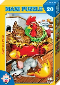 Макси пазл Курочка Ряба, 20 элементов (Десятое королевство, 00191ДК)