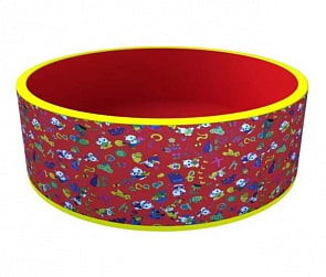 Сухой бассейн - Веселая поляна, красный (Romana, ДМФ-МК-02.51.03_красный без шариков)