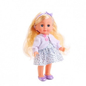 Интерактивная кукла Полина озвученная с набором одежды (Карапуз, POLI-10-B-RUsim)