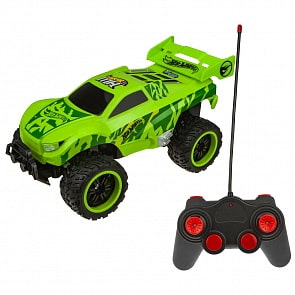 Багги из серии Hot Wheels багги бигвил на радиоуправлении, со светом, скорость 8 км/ч, с АКБ, зелёный (1toy, Т10981)