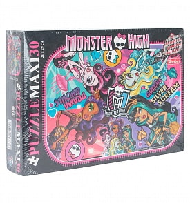 Maxi-пазлы -  Школа Монстров, 30 элементов, А4 формат (Hatber, 30ПЗ4_13011)