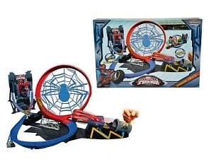 Трек "Человек Паук" Мертвая петля + 2 автомобиля (Majorette, 3089818) 