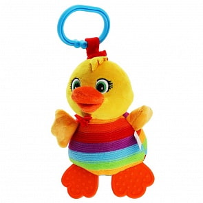 Текстильная игрушка-погремушка Утёнок с вибрацией (Умка, RPHT-D6)