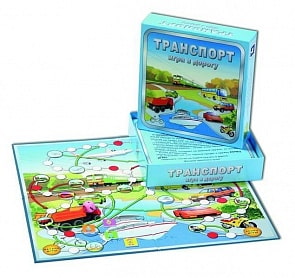 Настольная детская игра - Транспорт - Игра в дорогу (Новое поколение, 113311)