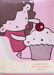 Постельное белье Ёжик Топа-Топ, 3 предмета, цвет – розовый (Золотой Гусь, 2186-z)