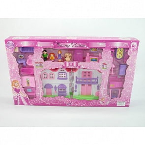 Дом для кукол с мебелью, фигурками и аксессуарами, свет и звук (B1111341)