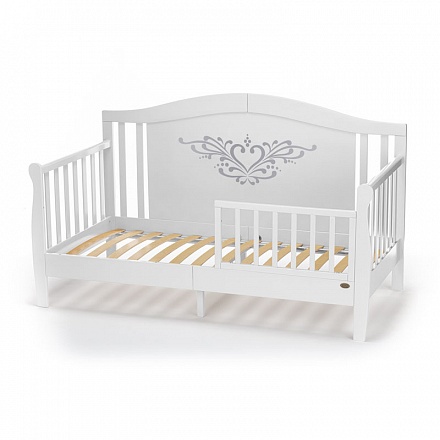 Детская кровать-диван Nuovita Stanzione Verona Div Cuore, Bianco/Белый 