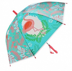 Зонт детский - Фламинго, 48 см, свисток, полуавтомат (Mary Poppins, 53733) - миниатюра