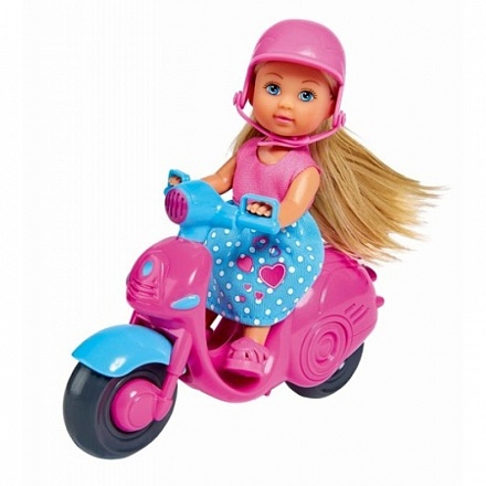 Кукла Еви на скутере, 12 см 