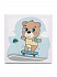 Раскраска на холсте - Медвежонок на скейте, 20 х 20 см  - миниатюра №2