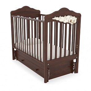 Кровать детская Angela Bella К-2005-27м Изабель, орех (Angela Bella, B-К-2005-27м_орех)