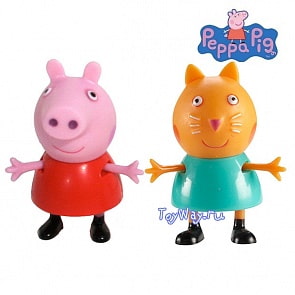 Peppa Pig. Набор Пеппа и Кошка Кенди. Пеппа и ее друзья (Toy Options, 28818)