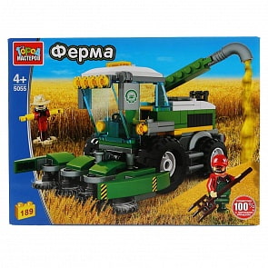 Конструктор Город мастеров - Комбайн, с фигуркой, 189 деталей (Город мастеров, 5055-LL)