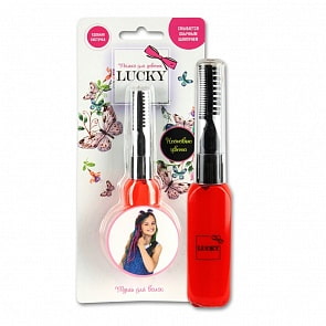 Тушь для волос, неоновые цвета: красный (Lucky, Т11935)