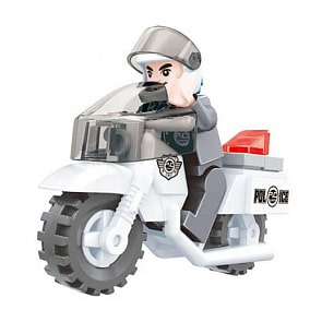 Конструктор Патруль. Полицейский на мотоцикле, 26 деталей (Ausini, 23103)