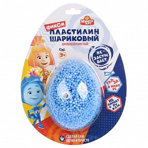 Шариковый пластилин Фиксики пол-яйца 4,5 г на блистере (MultiArt, QIA-BL-FX2) (ассортимент)