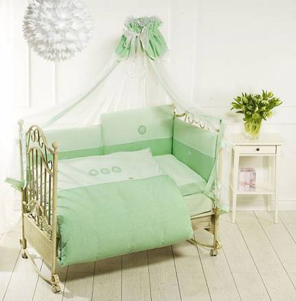 Комплект постельного белья Lucky Stars, 6 предметов, зеленый 