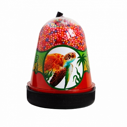 Slime – Jungle с разноцветными пенопластовыми шариками – Черепаха, 130 г  