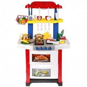 Кухня с набором посуды, вода, свет и звук (Играем вместе, ZY438804-R)