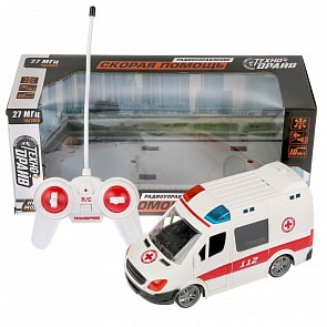 Скорая Помощь на радиоуправлении, свет и звук (Технодрайв, 1705F168-R)