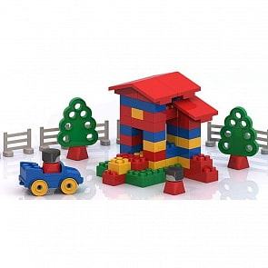 Конструктор - Домик, 72 детали (Нордпласт, Н-530)