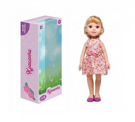 Кукла из серии Красотка Летняя прогулка, блондинка в розовом платье 