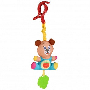 Подвеска с клипсой и прорезывателем - Мишка (Умка, RPHT-B)