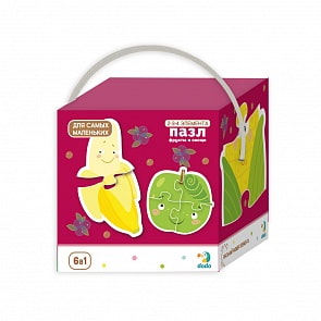 Пазл 2-3-4 элемента Фрукты и овощи (Dodo, R300155)