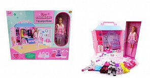 Кукла Модница 30 см с гардеробной, 84 предмета (Abtoys, PT-00855(WJ-A9030))