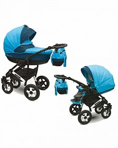 Коляска 2 в 1 Camarelo Sevilla, голубая с синим (Camarelo, SE_20)
