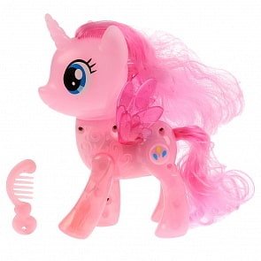 Интерактивный Пони с проектором, 16 см, со светом, с аксессуарами (Карапуз, YY145704-RU)
