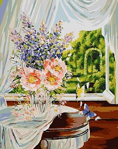 Раскраски по номерам- Картина «Летнее утро», 40 х 50 см. (Белоснежка, 094-AB)