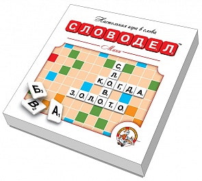 Игра настольная - Словодел Мини, картонный, белый (Десятое королевство, 02650ДК)