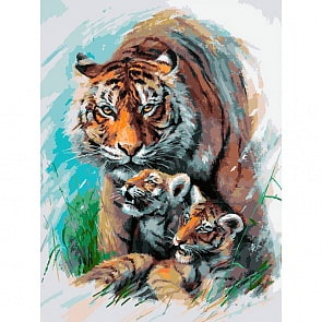 Раскраски по номерам Попробуй подойди, 30 х 40 см (Белоснежка, 270-AS)