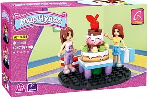 Конструктор для девочек с фигурками и аксессуарами, 60 деталей (Ausini, 24204)