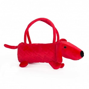 Собачка-сумочка красная, 35 см. (Button Blue, 66-OT169486-A)
