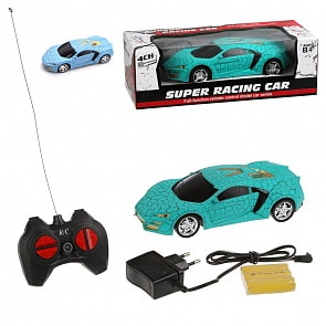 Машина р/у на аккумуляторе, 4 канала, свет, адаптер (Наша Игрушка, 741A-1)