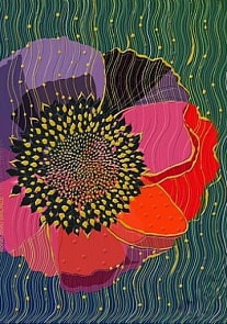 Блокнот – Цветок. Зеленый (Turnowsky, A5NB5580G)