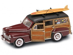 Автомобиль - Форд Вуди образца 1948 г., масштаб 1:18 (Yat Ming, 20028_md)
